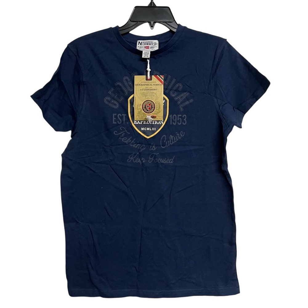 New Geographical Norway Trekking Expedition Short Sleeve Tee Shirt‎
